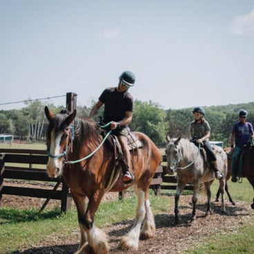 Summer horseback rides at The Highlands