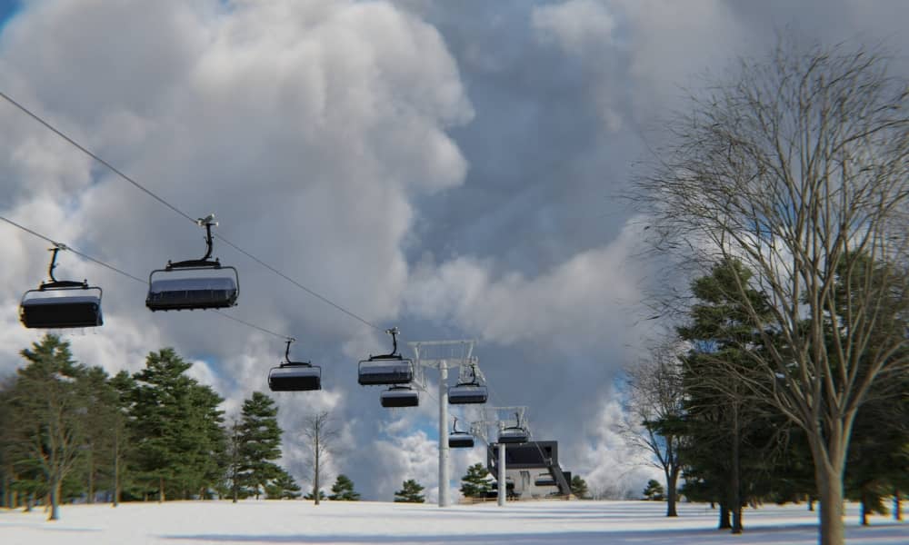 Camelot 6 Chairlift View Rendering